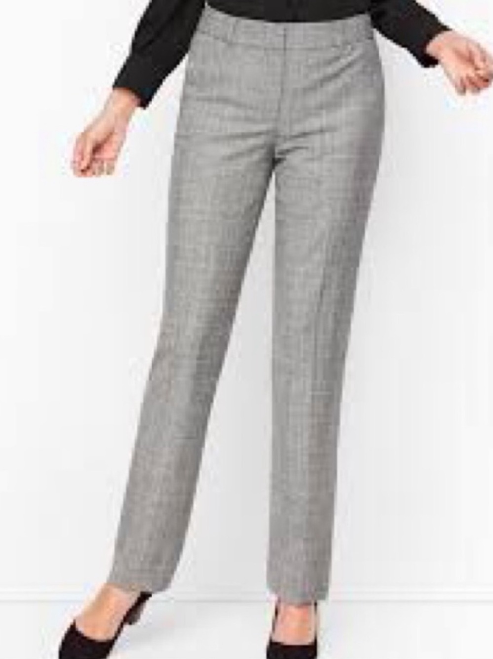 NWOT Talbots Luxe Glen Plaid Straight Leg Pants